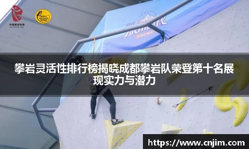 攀岩灵活性排行榜揭晓成都攀岩队荣登第十名展现实力与潜力